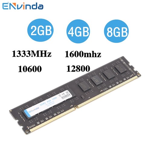 DDR3 2GB 4GB  8GB 16GB PC3 1333MHZ 1600MHZ 1333 1600  2G 4G 8G 16G 10600 12800 RAM PC Memory RAM Memoria Module Computer Desktop ► Photo 1/6