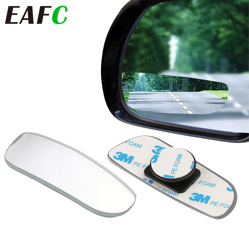 2pcs Car Rearview Mirror Blind Spot Side Rear Convex View Mirror 360° Wide Angle