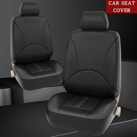 New Luxury PU Leather Auto Universal Car Seat Covers for gift Automotive Seat Covers Fit most car seats Waterproof car interiors ► Photo 1/6