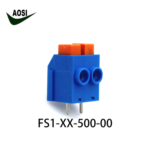 Free shipping 50PCS spring terminalblock 5.0MM HY5.0 screwless connector DG390 DA270 2P 3P combine ► Photo 1/4