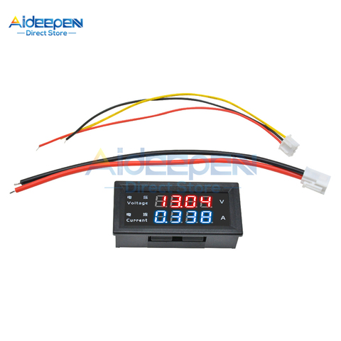 M4430 DC 0-100V 0-200V 10A 0.28 inch LED Digital DC Voltmeter Ammeter 4 Bit 5 Wires Voltage Current Meter Tester Detector Car ► Photo 1/5