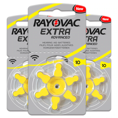 RAYOVAC EXTRA Zinc Air 60 PCS Performance Hearing Aid Batteries A10 10A 10 PR70 Hearing Aid Battery A10 Free Shipping ► Photo 1/5