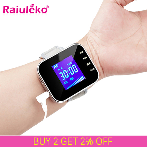 650nm Laser Therapy Diabetic Wrist Watch for Diabetes Hypertension Treatment Watch Laser Sinusitis Therapeutic Apparatus ► Photo 1/6