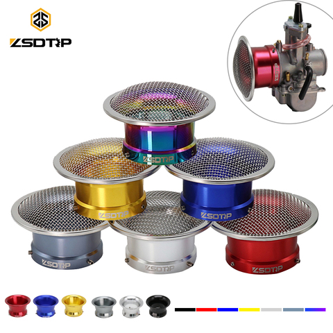 ZSDTRP 55mm Air Filter Cup Motorcycle Modified Carburetor Air Filter Cup Horn Cup With Mesh Net For PWK 32mm 34mm Carburetor ► Photo 1/6