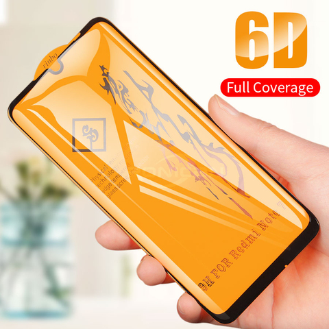 6D Full Cover Tempered Glass For Xiaomi Pocophone F1 F2 Mi 10T 9T A2 Lite A3 Redmi Note 9 9S 8 Pro 8T 7 Glass Screen Protector ► Photo 1/6