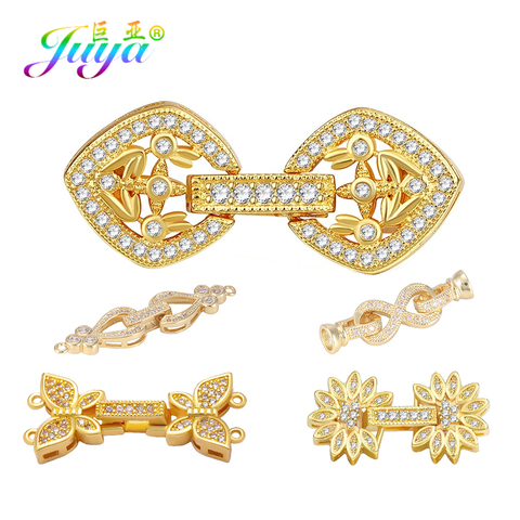 Juya DIY Pearls Bracelet Necklace Making Components Handmade Connector Fastener Lock Clasps Beadwork Jewelry Clasps Supplies ► Photo 1/6