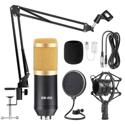BM-800 Condenser Microphone Karaoke  Studio Live Streaming  KTV Mic For Radio Braodcasting Singing Recording Computer Webcast ► Photo 1/6