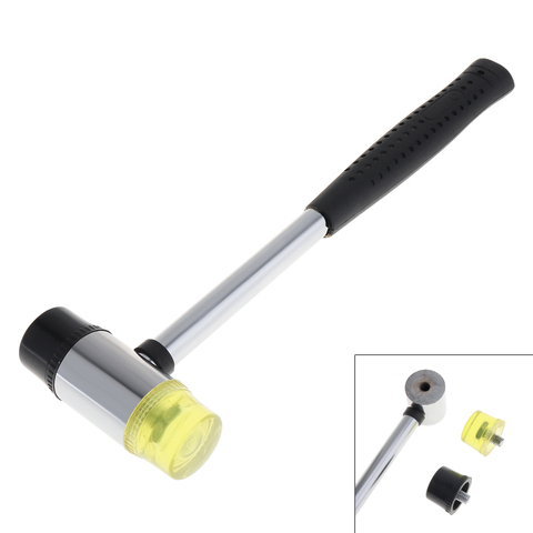 30mm 35mm 40mm Rubber Hammer Double Faced Work Glazing Window Nylon Hammer with Round Head and Non-slip Handle DIY Hand Tool ► Photo 1/6