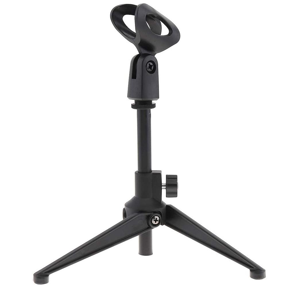 Buy Online Mini Portable Table Tops Microphone Stand Zinc Alloy Metal Tripod Mic Stand Bracket Support Desktop Adjustable For Microphone Alitools