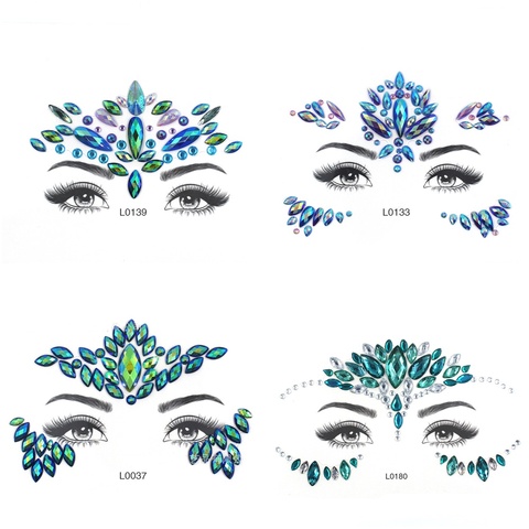 Bejaarden Monica Verwant Eye Glitter Temporary Tattoo Stickers Body Face Jewels Gems Music Festival  Party Makeup Tatoo Face Crystal Stickers For Woman - Price history & Review  | AliExpress Seller - BT&Healthy Store | Alitools.io