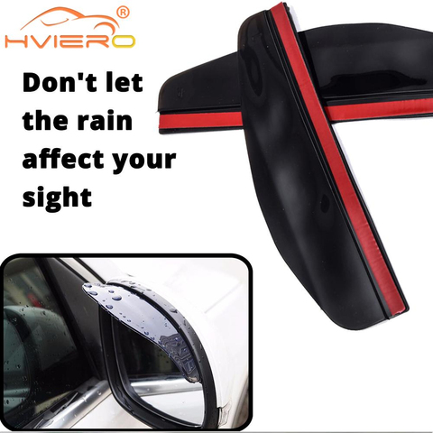 2Pcs Flexible PVC Paint Cleaner Car Accessories Rearview Mirror Rain Shade Rainproof Blades Car Back Mirror Eyebrow Rain Cover ► Photo 1/6