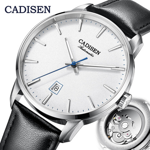 CADISEN Mechanical Watch Men Top Brand Luxury Luminous Stainless steel Business Wrist Men Automatic Watches NH35A Japan movement ► Photo 1/6