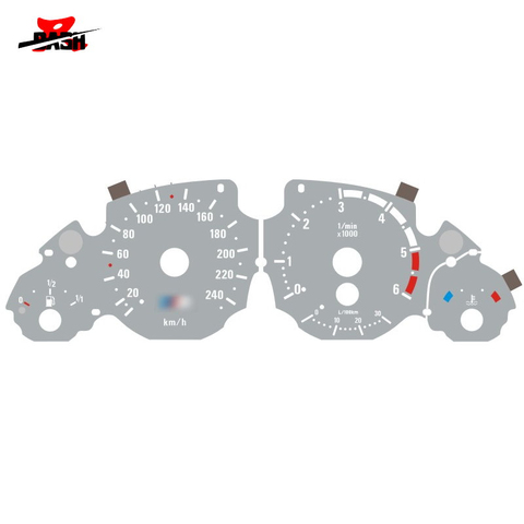 DASH 6000 RPM  EL glow gauge Gray panel reverse white light for E39 E53 Diesel 520d 525d 530d X5 3.0d ► Photo 1/5