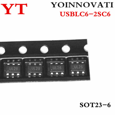  20pcs/lot USBLC6-2SC6 SOT23-6 USBLC6 UL26 IC Best quality ► Photo 1/2