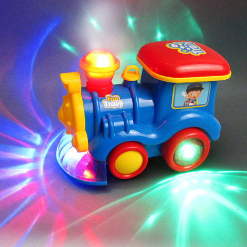 Children Electric Universal Smoke Steam Locomotive Spray Feature Light Sound Small Train Toy Kids Gift ► Photo 1/6