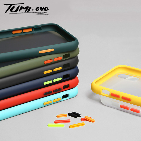Luxury Shockproof Armor Matte Phone Case for iPhone 7Plus 6Plus 6S 7 8 Plus Cases for iPhone 11 Pro Max XR XS X Matte Back Cover ► Photo 1/6