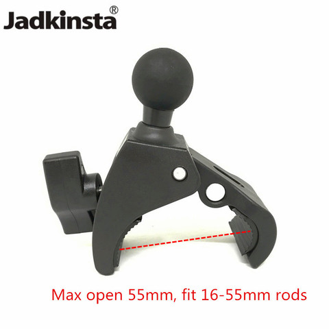 Jadkinsta Motorcycle Bicycle Handlebar Rail Mount Clamp with 1 inch Ball Mount for Gopro Action Camera for Ram Mount Clamp Clip ► Photo 1/6