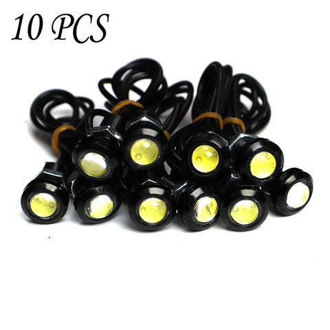 10PCS / Pack 23/18 MM Car Eagle Eye DRL Led Daytime Running Lights LED 12V Backup Reversing Parking Signal Automobiles Lamps ► Photo 1/6