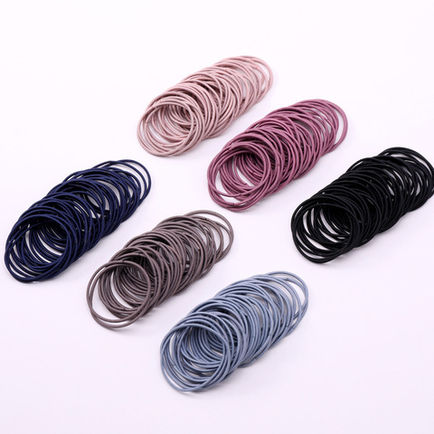 50pcs/100pcs/bag 5CM Hair Accessories Women Rubber Bands Scrunchies Elastic Hair Bands Girls Ponytail Holde Ties Gum for Hair ► Photo 1/6