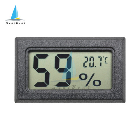 Mini Digital LCD Thermometer Hygrometer Temperature Humidity Sensor Indoor Room Humidity Meter Gauge Black/White ► Photo 1/6