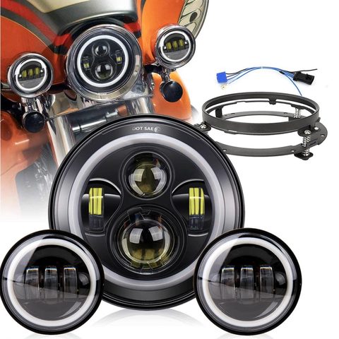 Motorcycle 7 inch Moto LED Headlight with 4-1/2