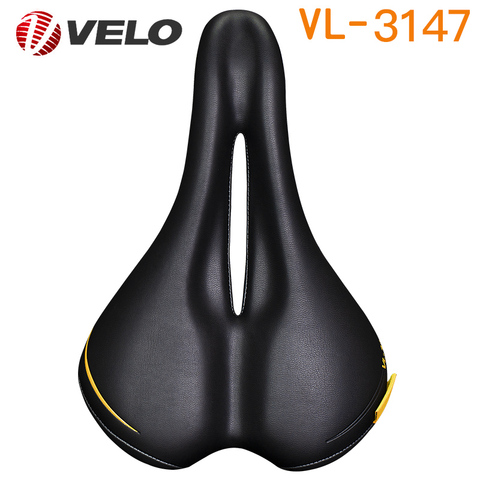 Velo Bicycle Saddle Seat Pro Mtb Saddle Wide Comfort Soft Cushion Bike Seat Men Padded Saddle For Bike Pu Leather Bicycle Saddle ► Photo 1/6