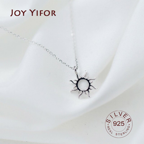 925 sterling Silver Ethnic Sun totem Pendent Necklace For Charm Women Birthday Party fashion Jewelry Trendy Gift ► Photo 1/6