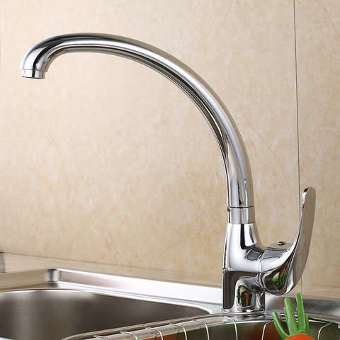 SHAI Kitchen Faucet 360 Degree Swivel Solid Zinc Alloy Kitchen Mixer Cold and Hot Kitchen Tap Single Hole Water Tap ► Photo 1/6