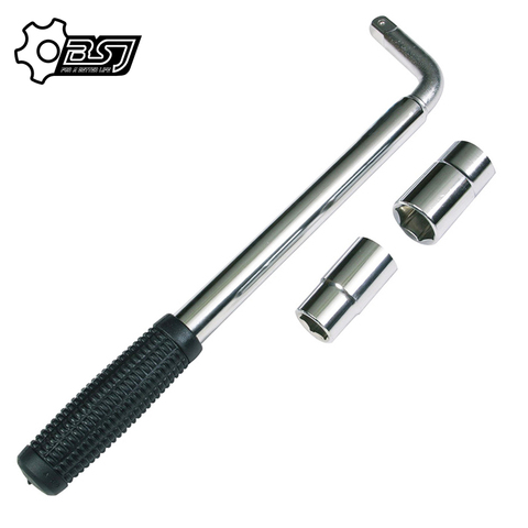 Telescoping Lug Wrench Spanner Lug Wheel Wrench with Sockets Wrench Car Repair Tools 17/19, 21/23mm ► Photo 1/6