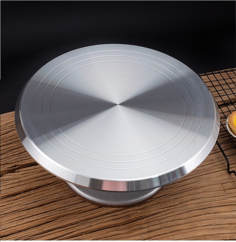 25cm Alloy Cake Turntable Cake Stand Platform Round Rotating Revolving Cake Tools ► Photo 1/4