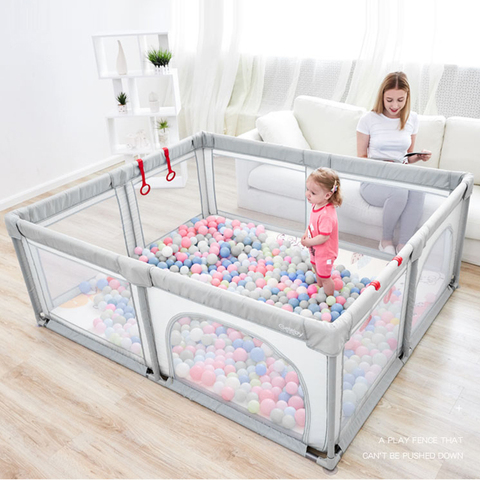 Baby Playpen Baby Fence Children Play Yard Kids Ball Pool Toddler Indoor Playground for Newborn with Free Gifts Play Tent ► Photo 1/6