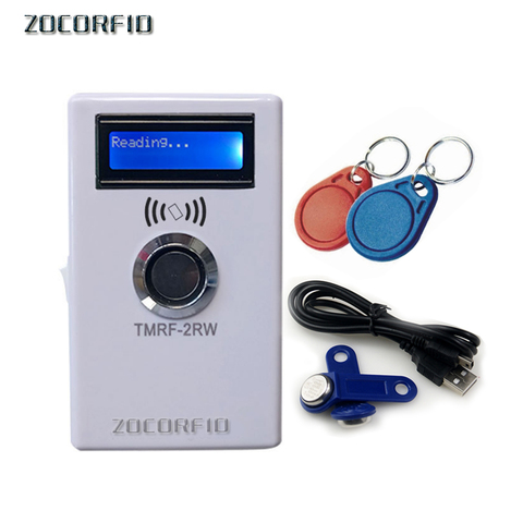 TM iButton Programmer DS1990A Duplicator Cloner Copier 125Khz RFID Reader Writer+5pcs RW1990 Key Token EM4305 t5577 Keyfob ► Photo 1/5