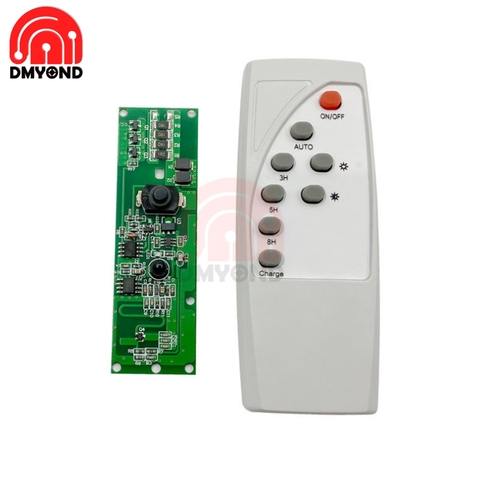 Dmyond 3.2V 3.7V Optical Control Radar Human Body Induction Solar Lamp Circuit Board Solar LED Driver Board with Remote Control ► Photo 1/6