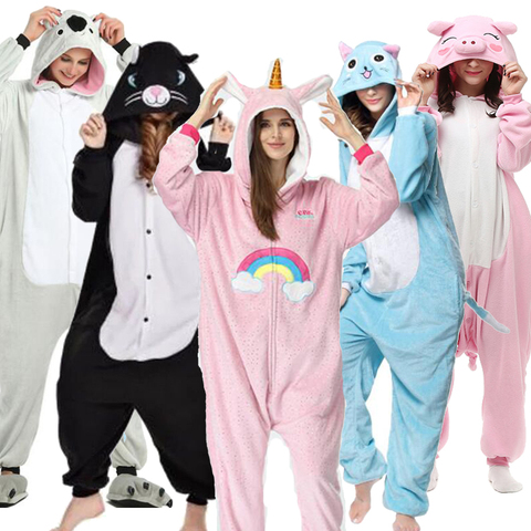 HKSNG Kigurumi Adult Shark Cat Onesies Pajamas Pokemon Jumpsuit Homewear Halloween Party Bear Stitch Costume ► Photo 1/5