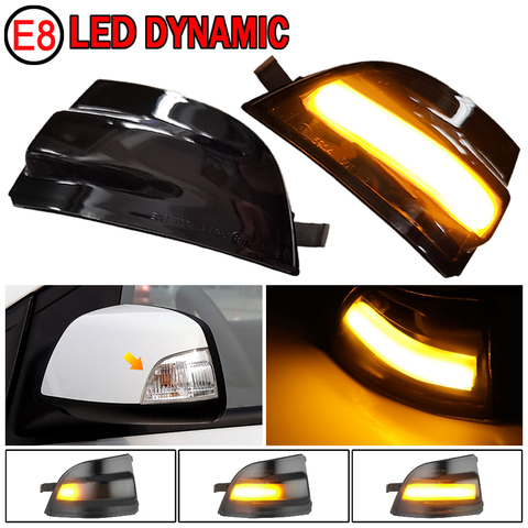 For Ford Focus 2 MK2 2004-2008 C-MAX Dynamic Turn Signal Light LED Side Wing Rearview Mirror Sequential Indicator Blinker Lamp ► Photo 1/6