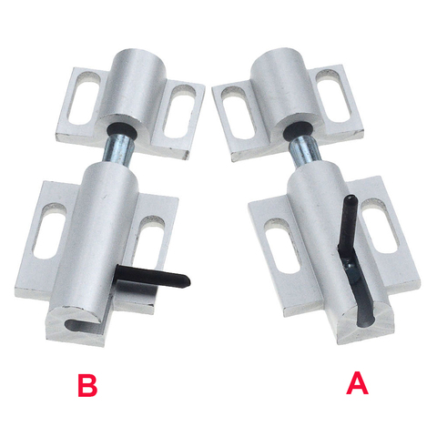 Aluminum Door Latch with Vertical or Horizontal Bars Industrial Profile Frame Pin Lock for 3030 4040 Profile ► Photo 1/5