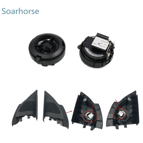 Soarhorse Front door wing mirror Triangle plate Tweeter Speaker Treble Horn for Mitsubishi Lancer EX ► Photo 1/5