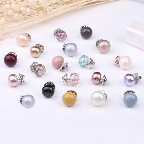 10 Pcs Brooch Set Pearl Rhinestones Brooch Colourful Lapel Pin Shirt Sweater Accessories Prevent Exposure Brooches for Women ► Photo 1/6