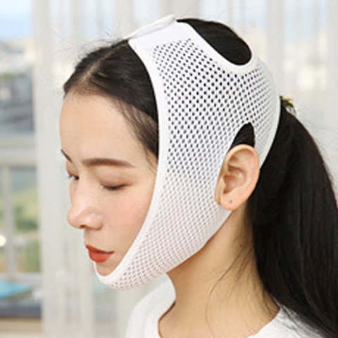 Breathable V Face Cheek Lift Up Band Face Thin Mask Reduce Double Chin V-Line Shaping Bandage Anti Wrinkle Tension Firming Belt ► Photo 1/6