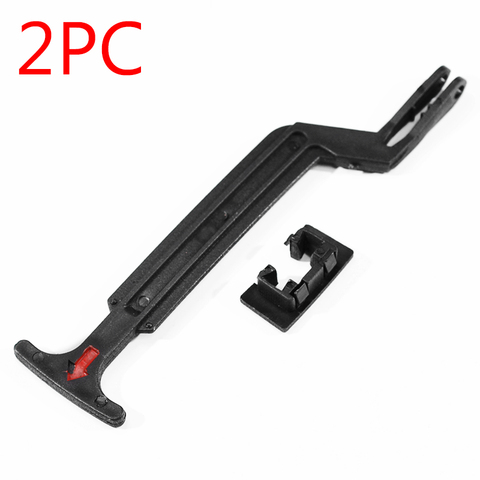 2pc/Set Black Bonnet Hood Release Rod Lock Latch Handle 3B0823593 For VW Passat B5 B5.5 1998 1999 2000 2001 2002 2003 2004 ► Photo 1/5