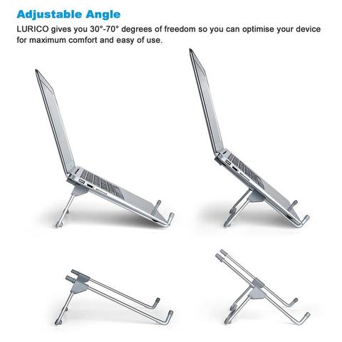Laptop Tablet Stand Portable Folding Stand Tablet Top Anti-skid Angle Height Adjustable Bracket Home Office ► Photo 1/6