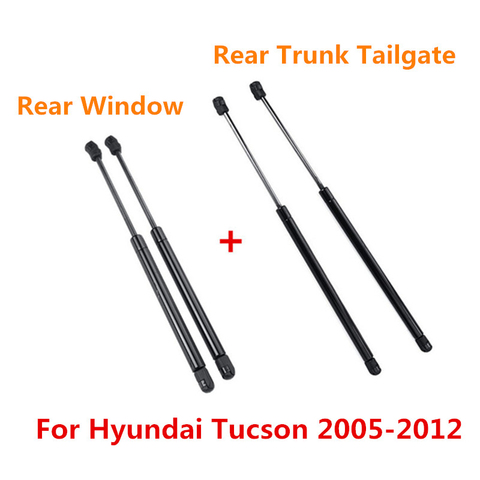 2/4x Rear Trunk Tailgate Boot Rear Window Glass Gas Spring Shock Lift Struts Support SG367011  SG367012 For Hyundai Tucson 05-12 ► Photo 1/5