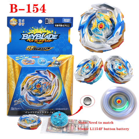 New Genuine TAKARA TOMY BEYBLADE GT B-154 Imperial Dragon God Overlord Blasting Gyro Toy B157 Beyblade Burst for Child's Gifts ► Photo 1/5