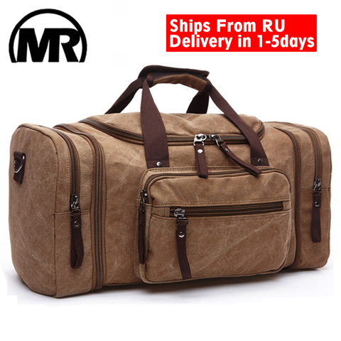 MARKROYAL Soft Canvas Men Travel Bags Carry On Luggage Bags Men Duffel Bag Travel Tote Weekend Bag High Capacity Dropshipping ► Photo 1/6