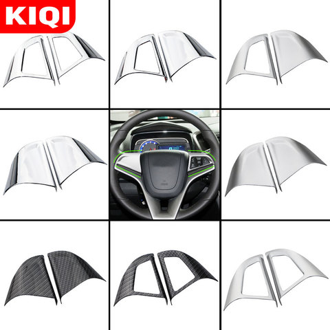 Car Chrome Steering Wheel Protective Cover Trim Car Sticker for Chevrolet Cruze Sedan Hatchback 2009 - 2015 Trax ► Photo 1/6