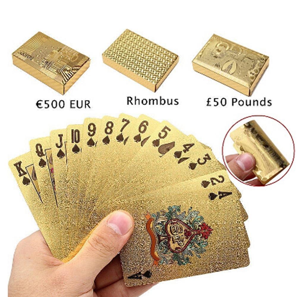 Las Vegas Themed Waterproof Gold Foil Deck of Cards with Uses from Magic to Poker with Certificate of Authenticity KALIFANO Luxury Gold Plated Playing Cards 