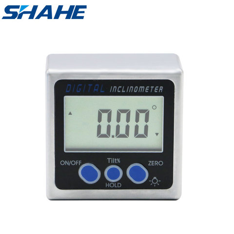 SHAHE Digital Protractor Metal Inclinometer Angle Finder Magnetic Base Precision Level Box for Woodworking, Drilling Machinery ► Photo 1/6