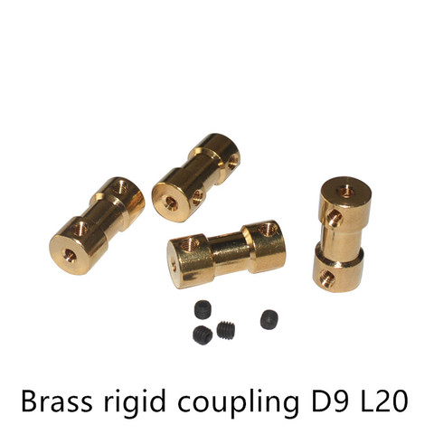 coupler diameter 9mm length 20mm many size motor shaft robot smart car model  wheel coupling include 4pcs M3 screws 1set ► Photo 1/3