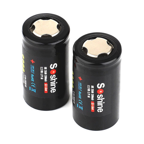 2pcs/lot original Soshine 3.7V 3200mAh 26500 Rechargeable battery Li-ion Batteries Cell hot sell ► Photo 1/4