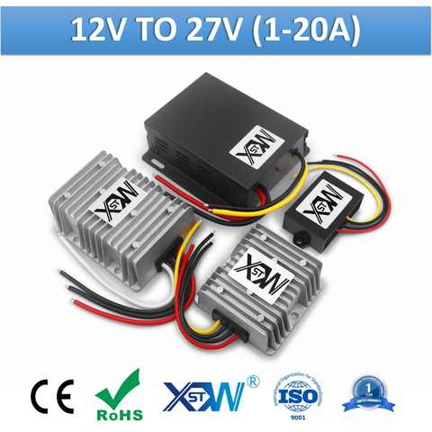 XWST Non Isolated 12v to 27v DC to DC Step Up Boost Power Converter 27vdc Stabilizer 1A to 20A Output 27V Voltage Regulator ► Photo 1/6